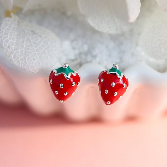 Strawberry Earrings - Picture 9 of 14